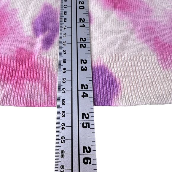 Charter Club Table Cashmere Sweater Women’s Medium Bianca Crema Tie-Dye Pink New - Picture 10 of 10